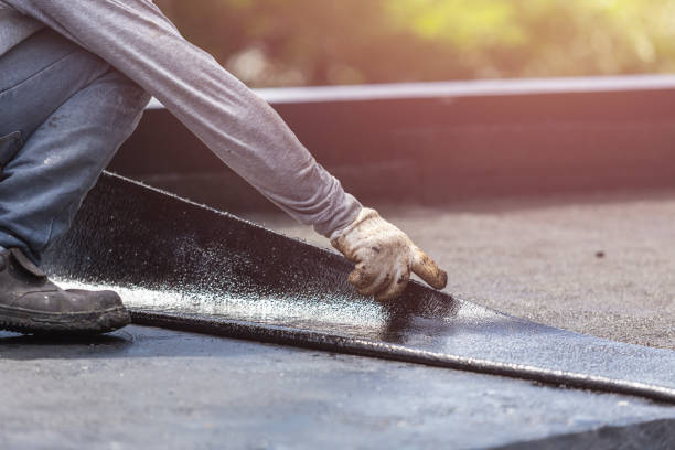 Professional Waterproofing technician working in Newport, NJ